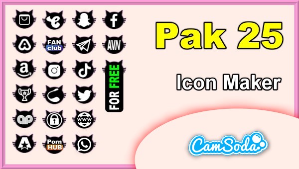 CamSoda - Pak 25 - Social Media Icon Maker Online Tool