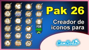 CamSoda – Pak 26 – Generador de iconos para tus redes sociales
