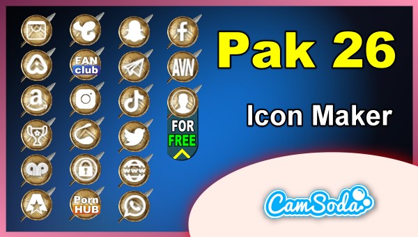 CamSoda - Pak 26 - Social Media Icon Maker Online Tool