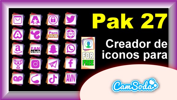 En este momento estás viendo CamSoda – Pak 27 – Generador de iconos para tus redes sociales