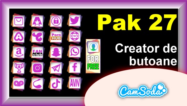 CamSoda - Pak 27 - Generator de butoane și pictograme social media
