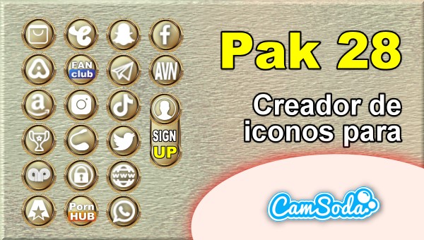 CamSoda - Pak 28 - Generador de iconos para tus redes sociales