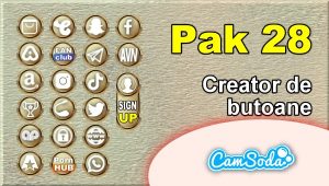 CamSoda – Pak 28 – Generator de butoane și pictograme social media