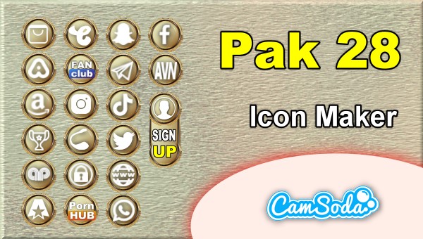 CamSoda - Pak 28 - Social Media Icon Maker Online Tool