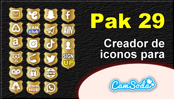 CamSoda - Pak 29 - Generador de iconos para tus redes sociales