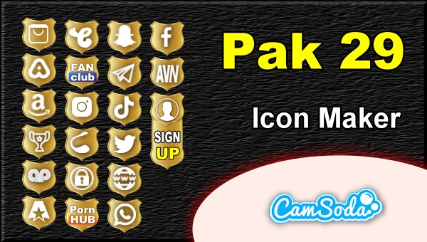 CamSoda - Pak 29 - Social Media Icon Maker Online Tool