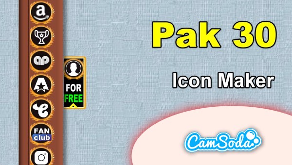 CamSoda - Pak 30 - Social Media Icon Maker Online Tool