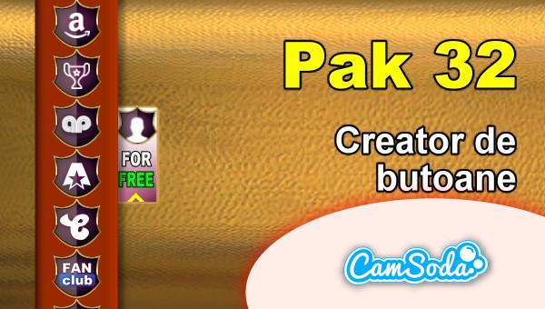CamSoda - Pak 32 - Generator de butoane și pictograme social media