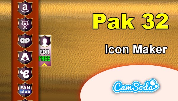 CamSoda - Pak 32 - Social Media Icon Maker Online Tool