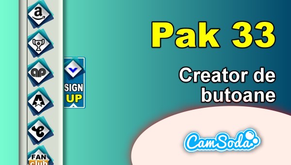 CamSoda - Pak 33 - Generator de butoane și pictograme social media