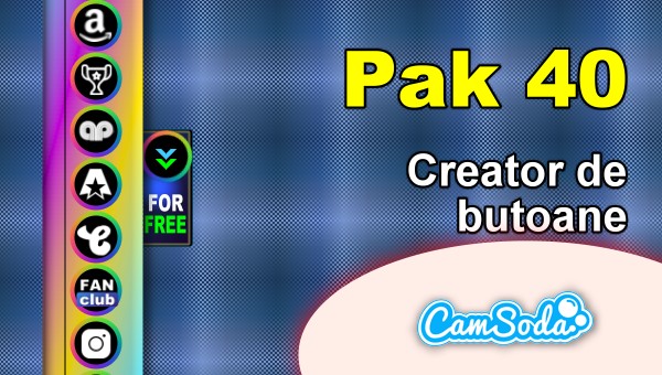 CamSoda - Pak 40 - Generator de butoane și pictograme social media