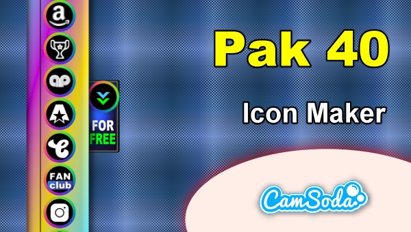 CamSoda - Pak 40 - Social Media Icon Maker Online Tool