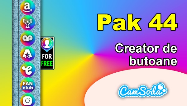 CamSoda - Pak 44 - Generator de butoane și pictograme social media