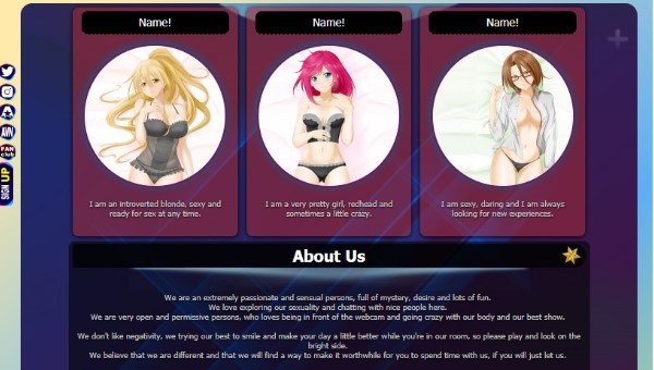 Camsoda Desen 49 - Cod complet deja creat pentru biogtafia ta pe site-ul Camsoda