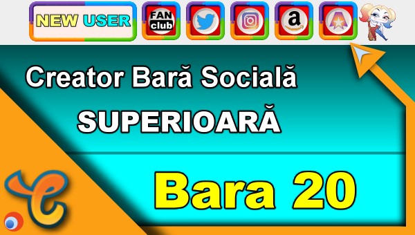Bara Superioară 20 - Generează pictograme pentru biografia ta pe Chaturbate