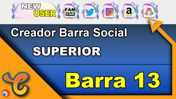 Barra Superior 13 - Generar iconos sociales para tu biografia - Chaturbate