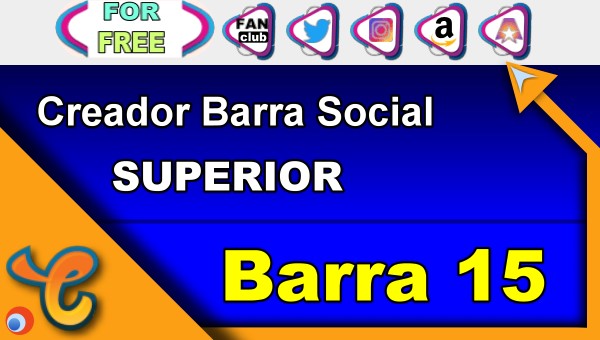 Barra Superior 15 - Generar iconos sociales para tu biografia - Chaturbate