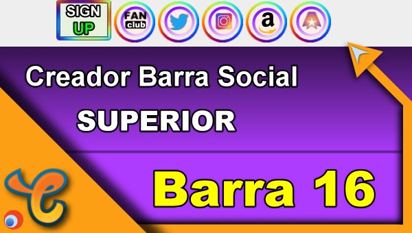 Barra Superior 16 - Generar iconos sociales para tu biografia - Chaturbate