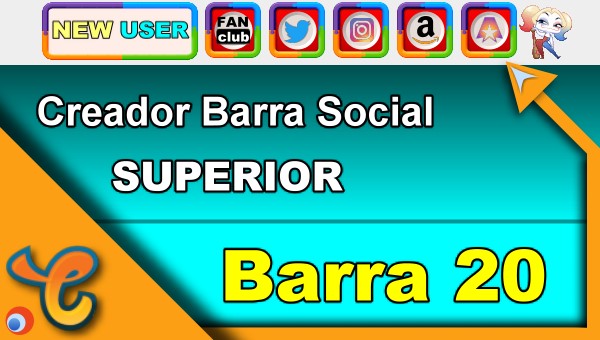 Barra Superior 20 - Generar iconos sociales para tu biografia - Chaturbate