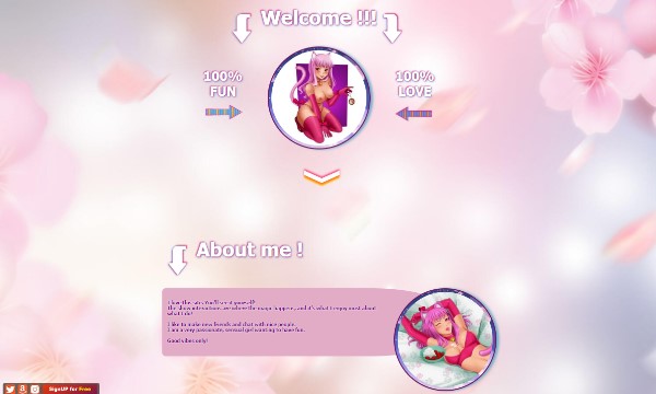 Design 93 - Chaturbate BIO profile already created