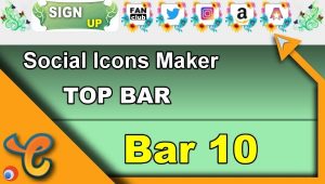 Top Bar 10 – Generate social icons for your Chaturbate BIO