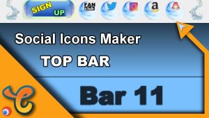 Read more about the article Top Bar 11 – Generate social icons for your Chaturbate BIO