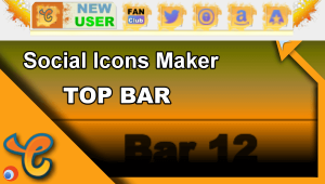Top Bar 12 - Generate social icons for your Chaturbate BIO