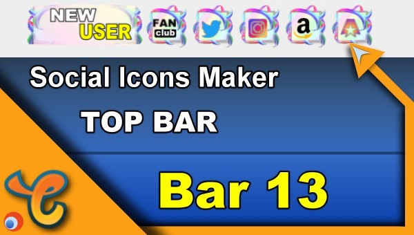 Read more about the article Top Bar 13 – Generate social icons for your Chaturbate BIO