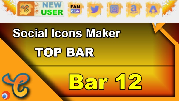Top Bar 14 - Generate social icons for your Chaturbate BIO
