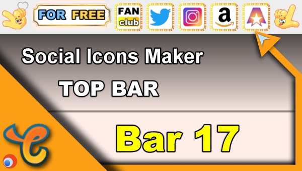 Top Bar 17 - Generate social icons for your Chaturbate BIO