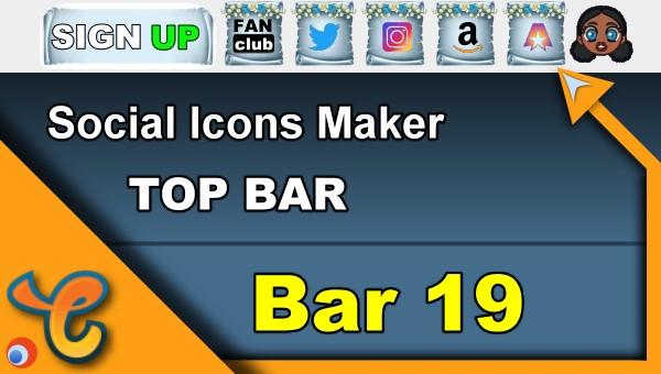 Read more about the article Top Bar 19 – Generate social icons for your Chaturbate BIO