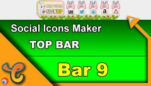 Read more about the article Top Bar 9 – Generate social icons for your Chaturbate BIO