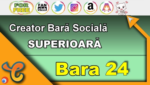 Bara Superioară 24 - Generează pictograme pentru biografia ta pe Chaturbate