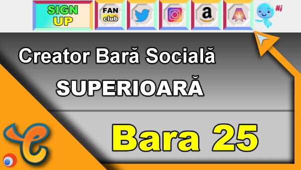 Bara Superioară 25 - Generează pictograme pentru biografia ta pe Chaturbate