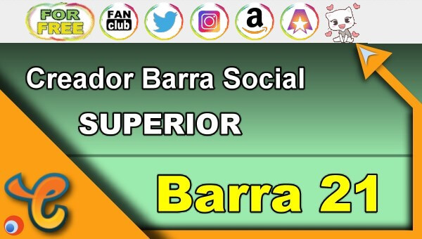 Barra Superior 21 - Generar iconos sociales para tu biografia - Chaturbate