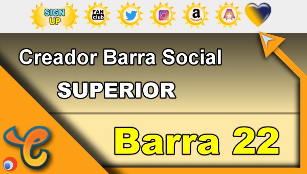 Barra Superior 22 - Generar iconos sociales para tu biografia - Chaturbate