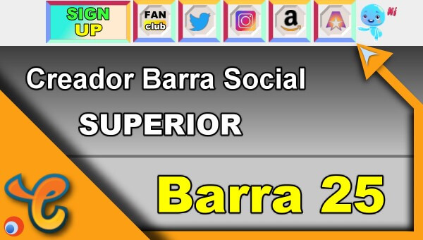 Barra Superior 25 - Generar iconos sociales para tu biografia - Chaturbate