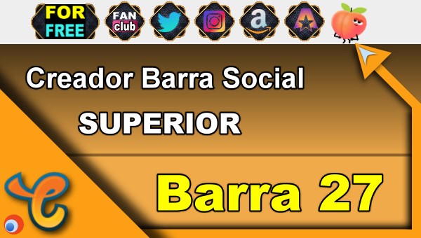 Barra Superior 27 - Generar iconos sociales para tu biografia - Chaturbate