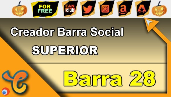 Barra Superior 28 - Generar iconos sociales para tu biografia - Chaturbate