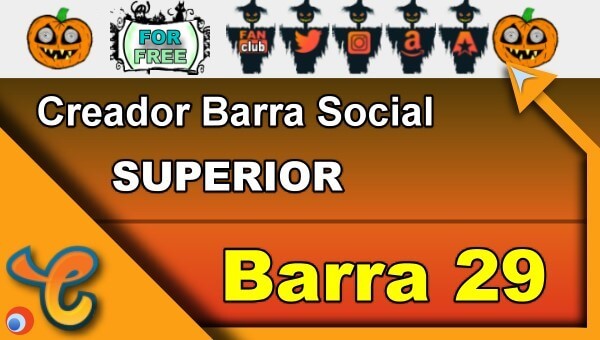 Barra Superior 29 - Generar iconos sociales para tu biografia - Chaturbate