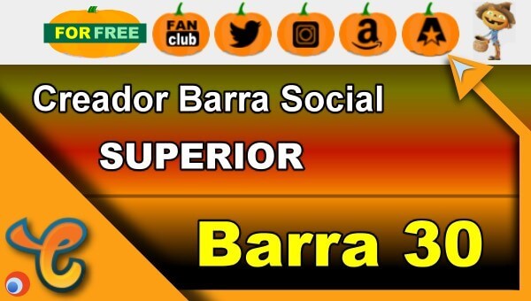 Barra Superior 30 - Generar iconos sociales para tu biografia - Chaturbate