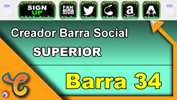 Barra Superior 34 - Generar iconos sociales para tu biografia - Chaturbate