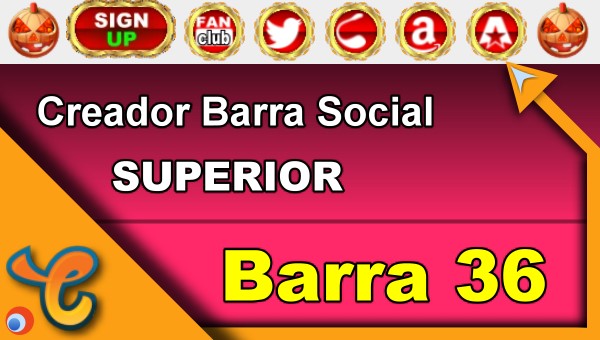 Barra Superior 36 - Generar iconos sociales para tu biografia - Chaturbate