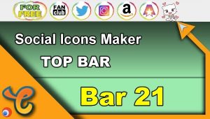 Read more about the article Top Bar 21 – Generate social icons for your Chaturbate BIO