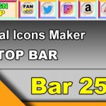 Top Bar 25 – Generate social icons for your Chaturbate BIO