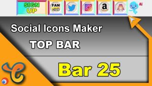 Read more about the article Top Bar 25 – Generate social icons for your Chaturbate BIO