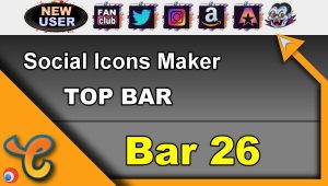 Read more about the article Top Bar 26 – Generate social icons for your Chaturbate BIO