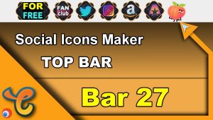 Read more about the article Top Bar 27 – Generate social icons for your Chaturbate BIO