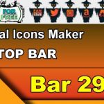 Top Bar 29 – Generate social icons for your Chaturbate BIO