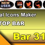 Top Bar 31 – Generate social icons for your Chaturbate BIO